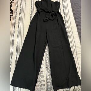 Princess Polly Black Strapless Jumpsuit